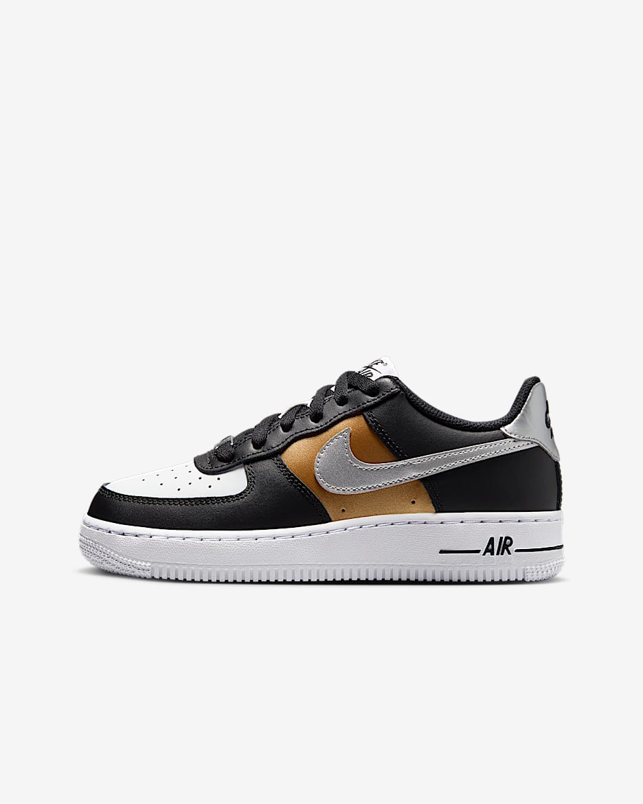 New good Size 5Y Nike Air Force 1 Crater Next Nature Big Kids' Shoes Black DH8695-001